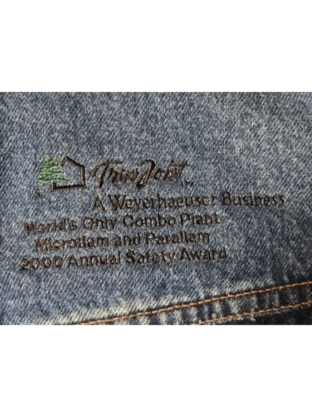 Vintage iD Wear Blue Jean Denim Southwestern Liner Jacket Coat Canada Made Men M